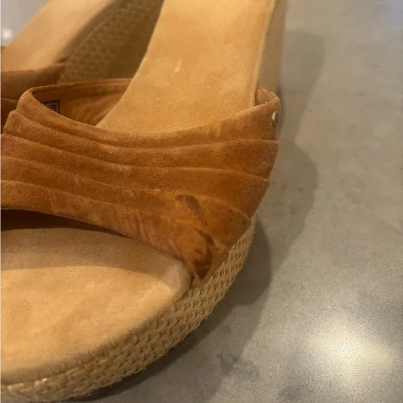 UGG Women's Alvina Tan Slide Sandals-EUC - Picture 2 of 10